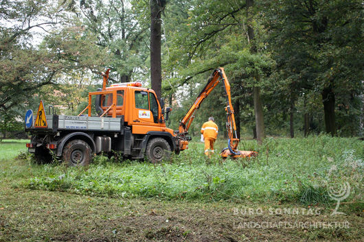 Pflege der Wiesen im Schlosspark, Morawa 2011 (Bild: 3/9)